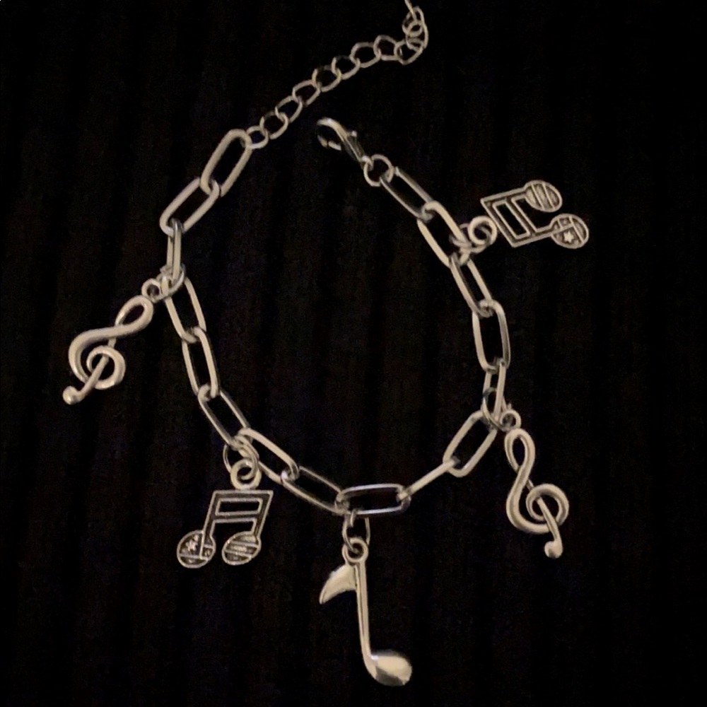 Link Bracelet with Charms